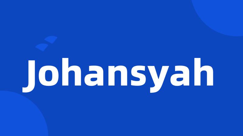 Johansyah