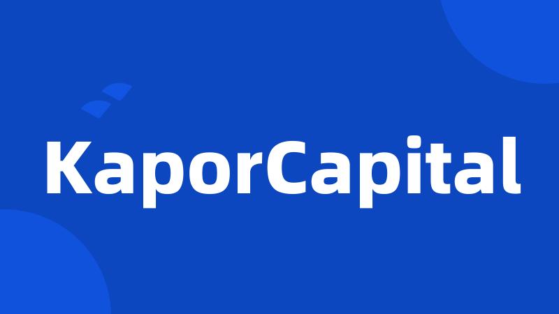 KaporCapital