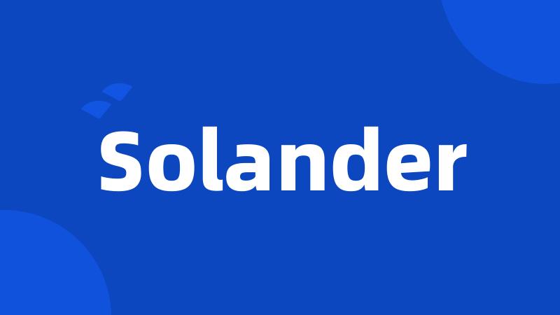 Solander