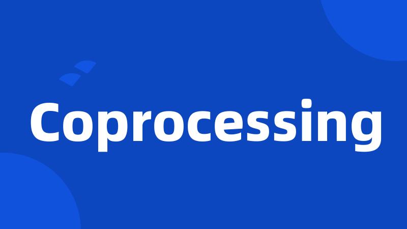 Coprocessing