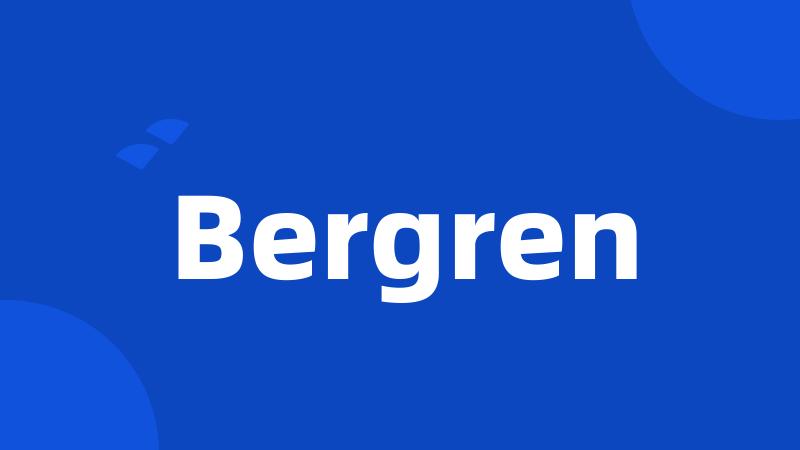 Bergren