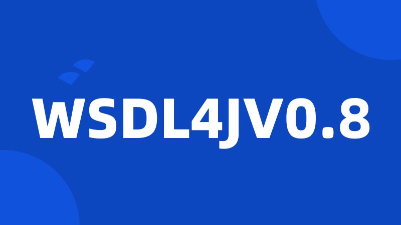 WSDL4JV0.8