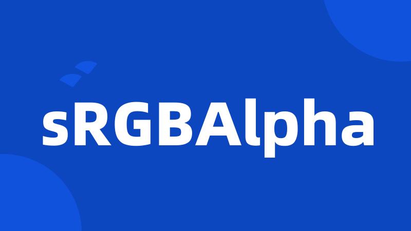 sRGBAlpha