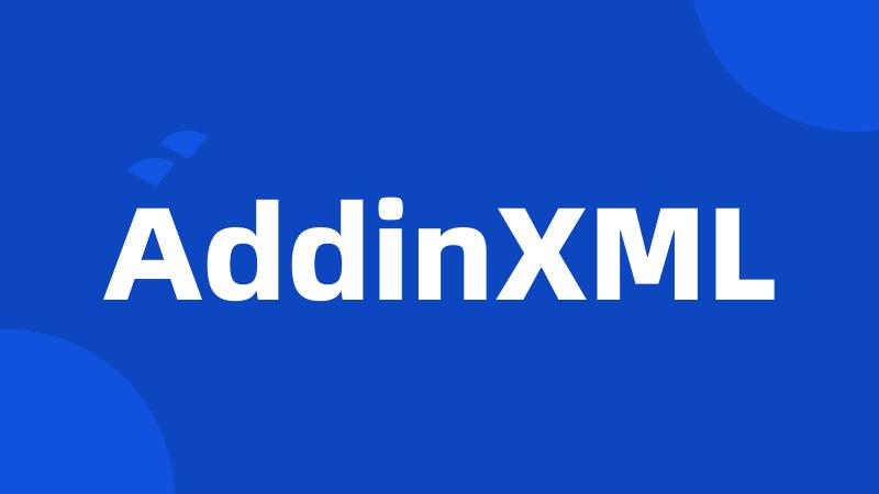 AddinXML