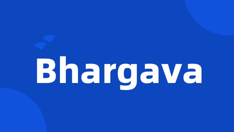 Bhargava