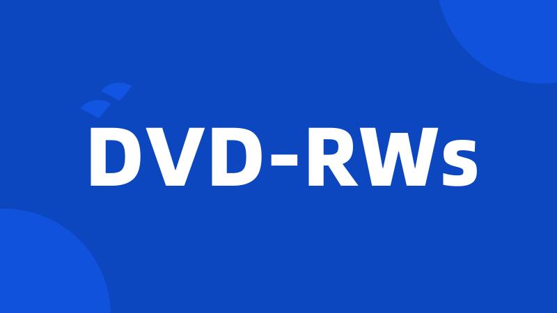 DVD-RWs