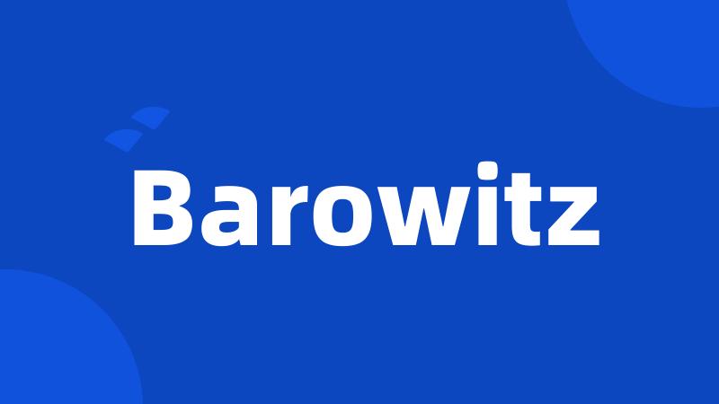 Barowitz