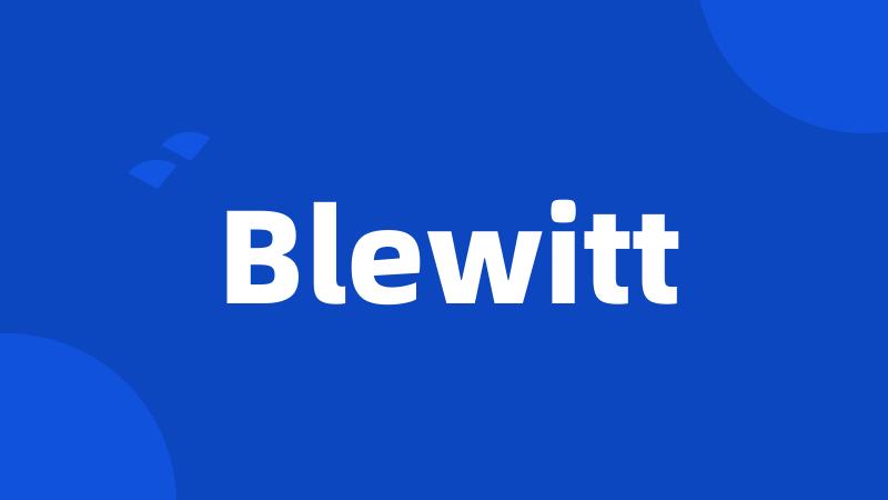 Blewitt