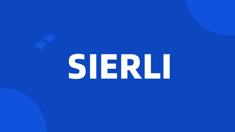 SIERLI