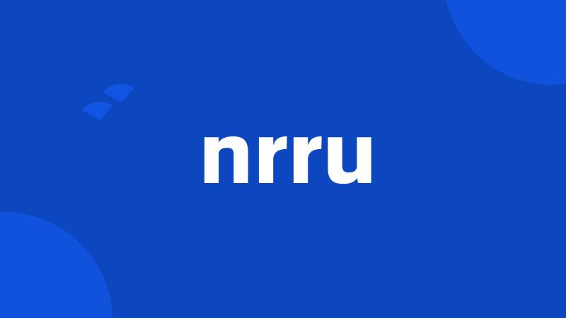 nrru