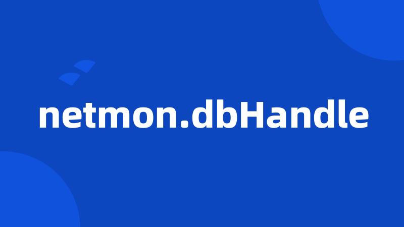 netmon.dbHandle