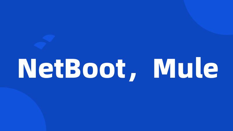 NetBoot，Mule