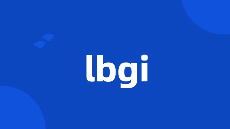 lbgi