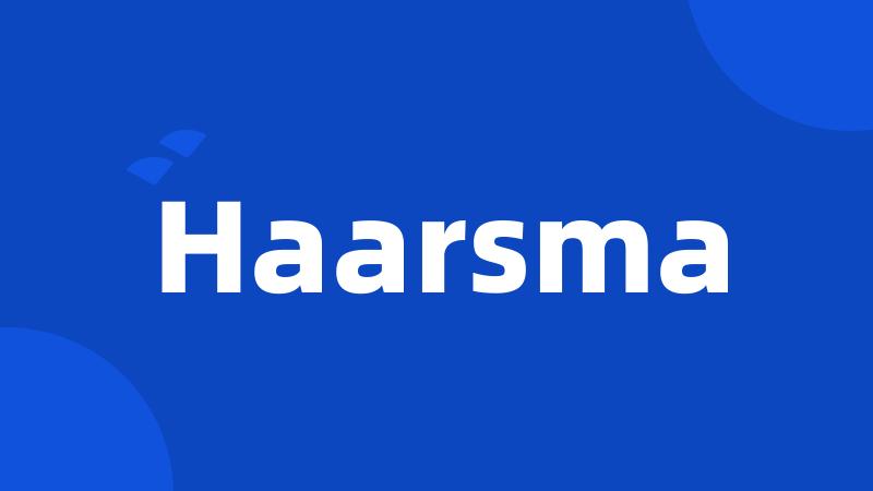 Haarsma