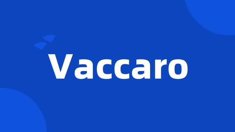 Vaccaro