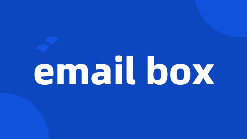 email box