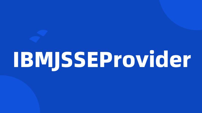 IBMJSSEProvider