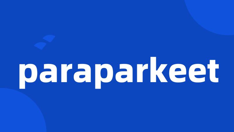 paraparkeet