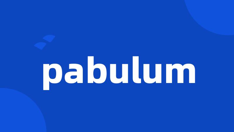 pabulum