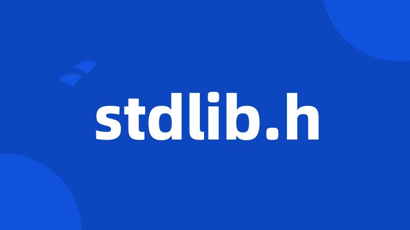 stdlib.h