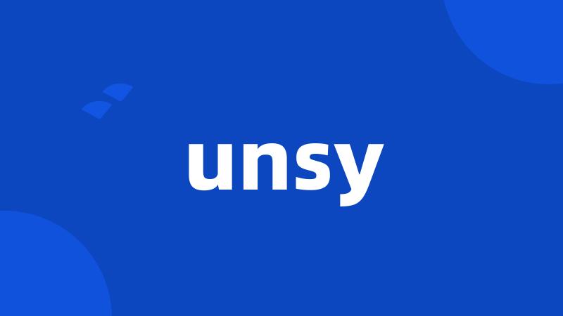 unsy