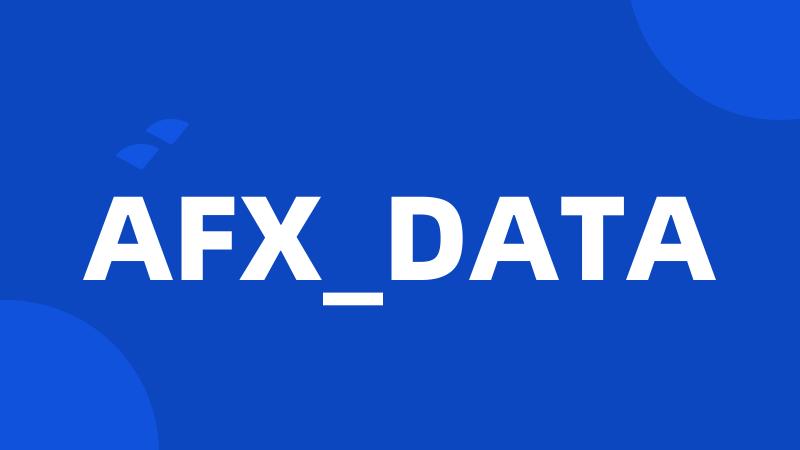 AFX_DATA