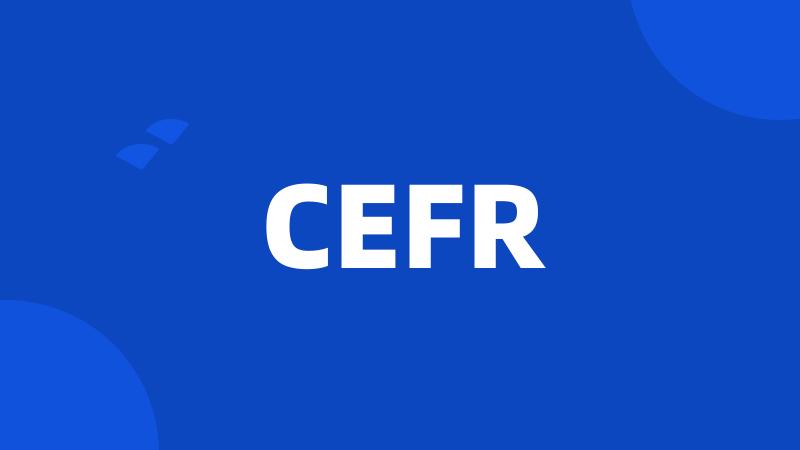 CEFR