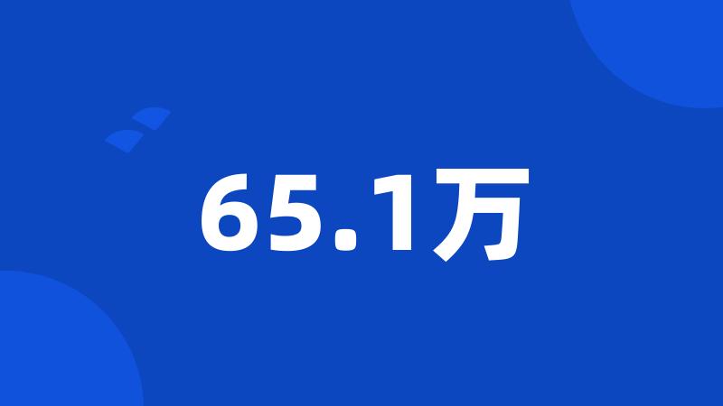 65.1万