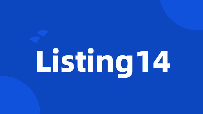 Listing14