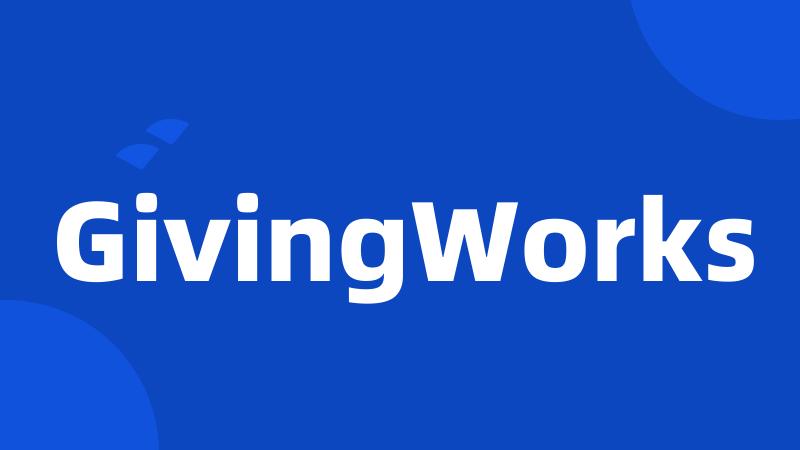 GivingWorks