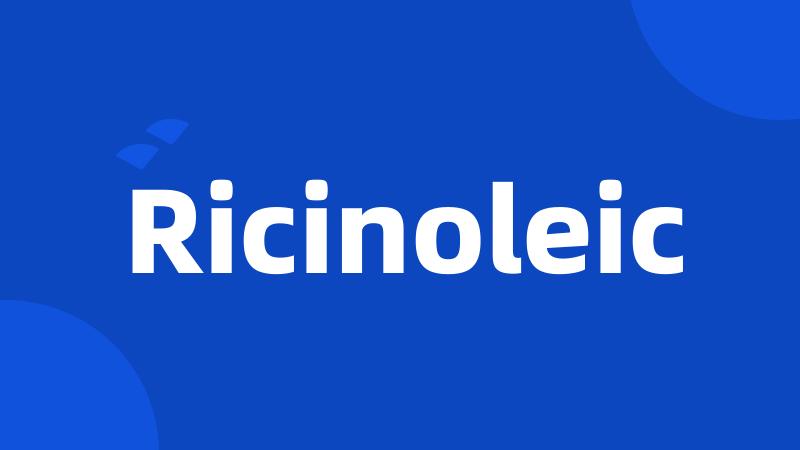 Ricinoleic