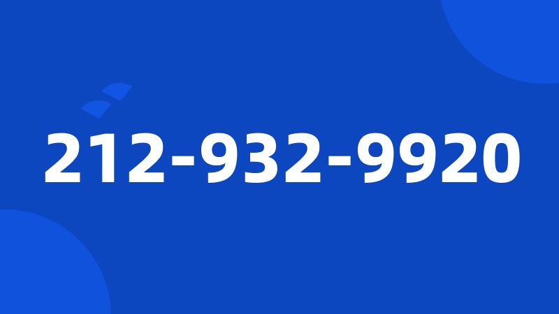 212-932-9920