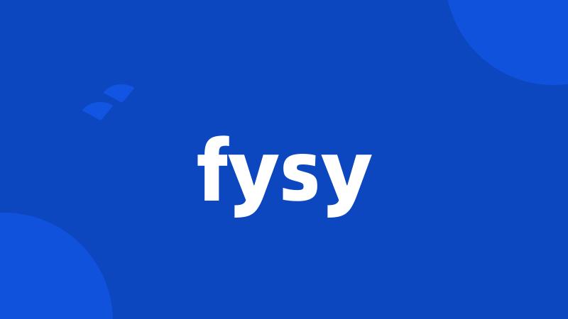 fysy