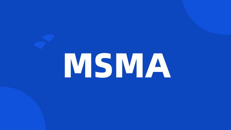 MSMA