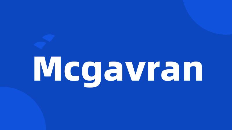 Mcgavran