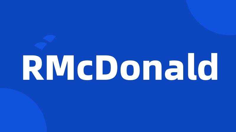 RMcDonald