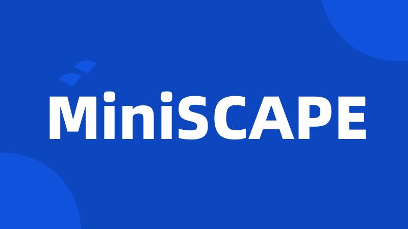 MiniSCAPE