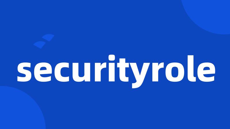 securityrole