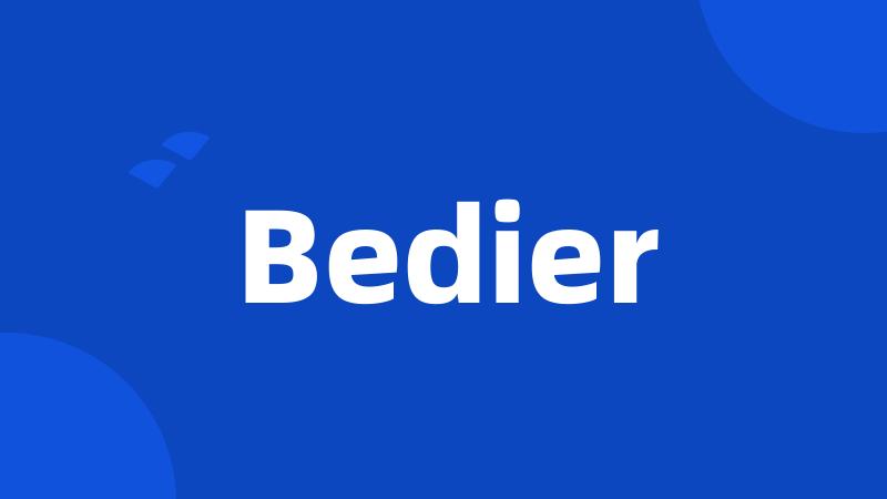 Bedier