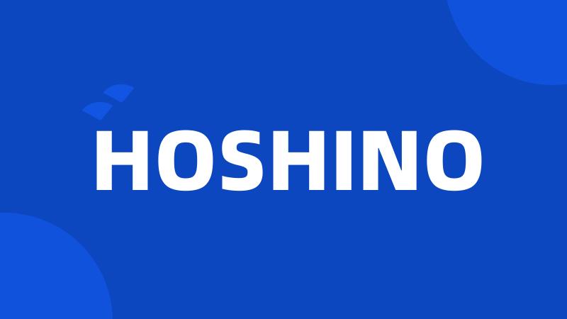 HOSHINO