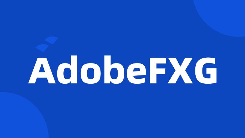 AdobeFXG