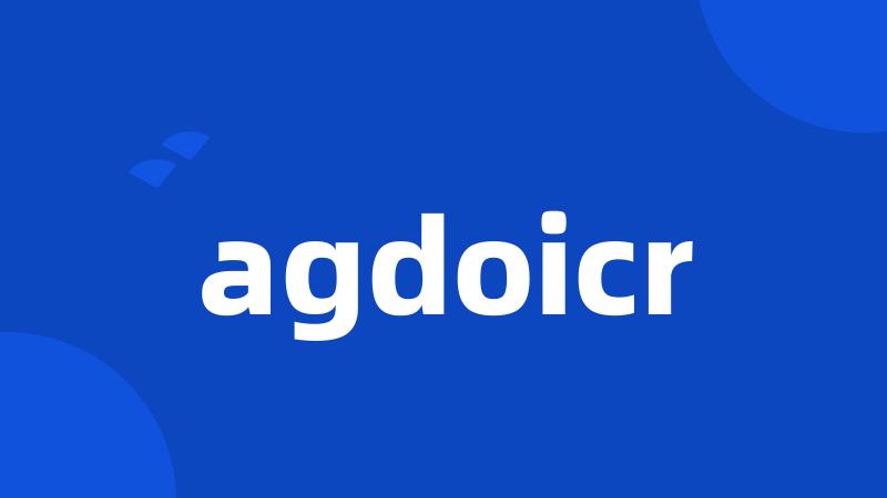 agdoicr