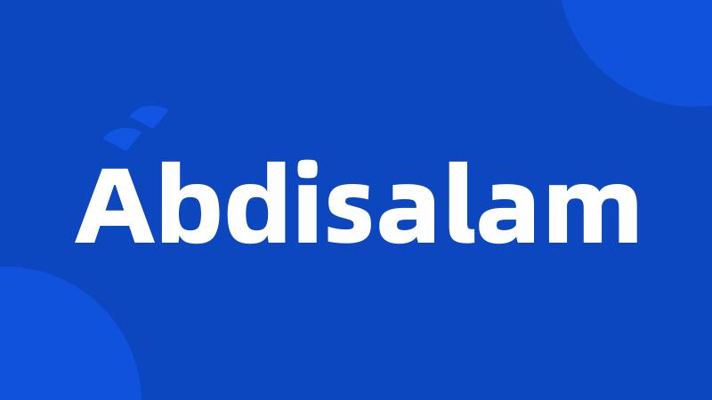 Abdisalam