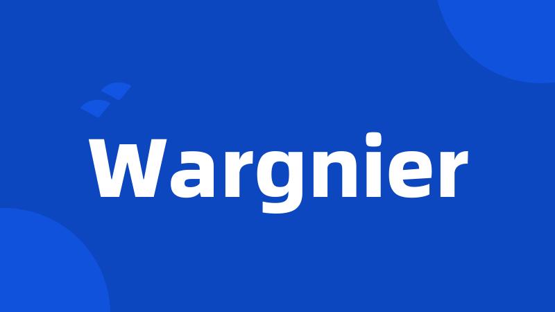 Wargnier