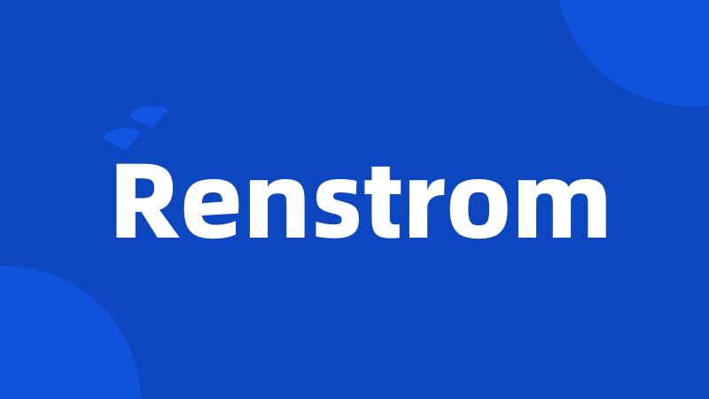 Renstrom