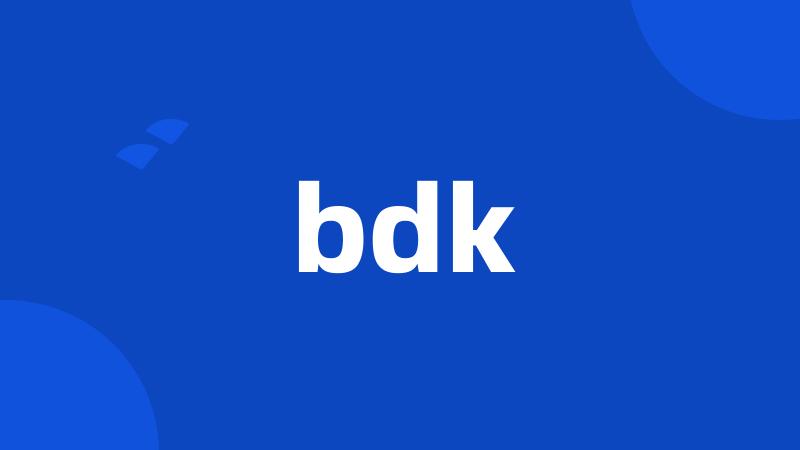 bdk