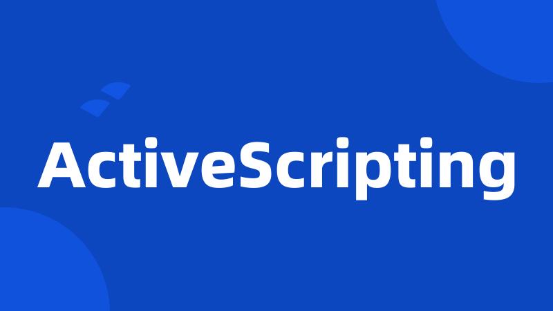 ActiveScripting