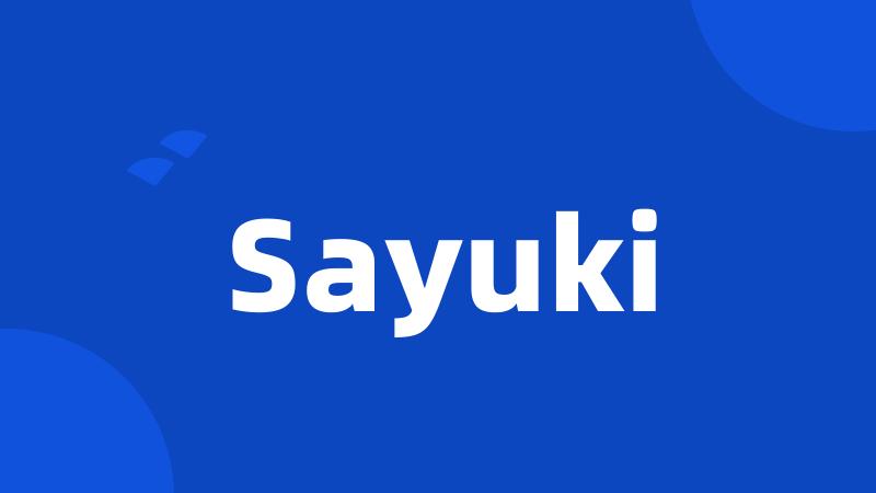 Sayuki