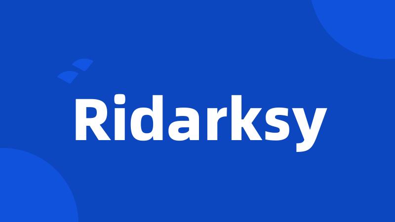 Ridarksy