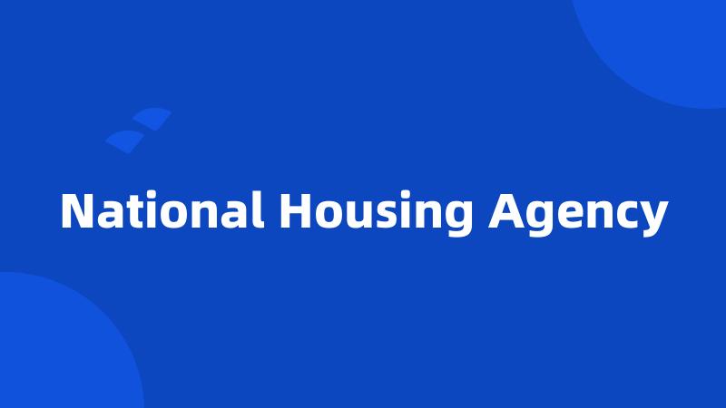 National Housing Agency